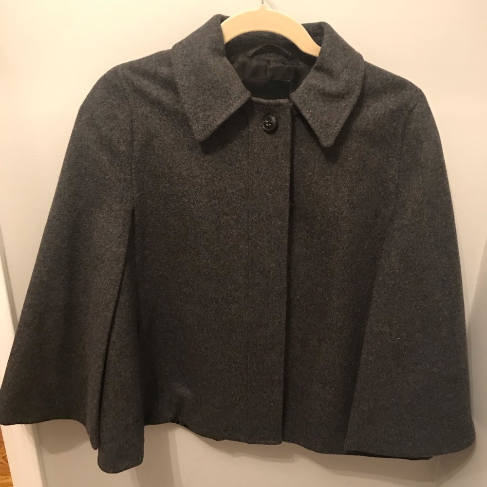 Banana Republic Wool Cape Overcoat